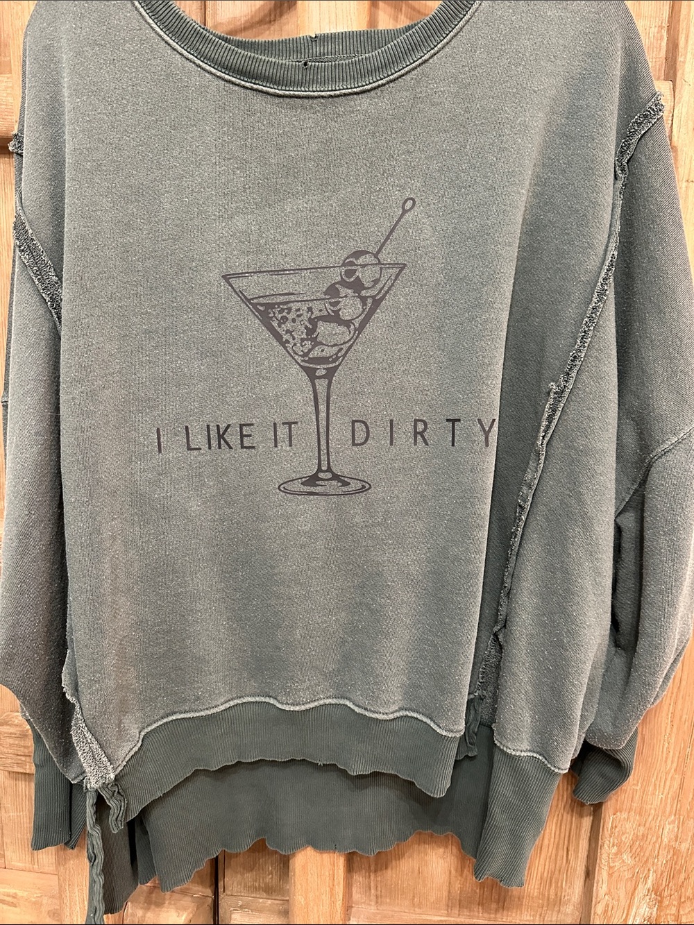 Free people Graphic Sweatshirt - I Like It Dirty we the free Camden custom
